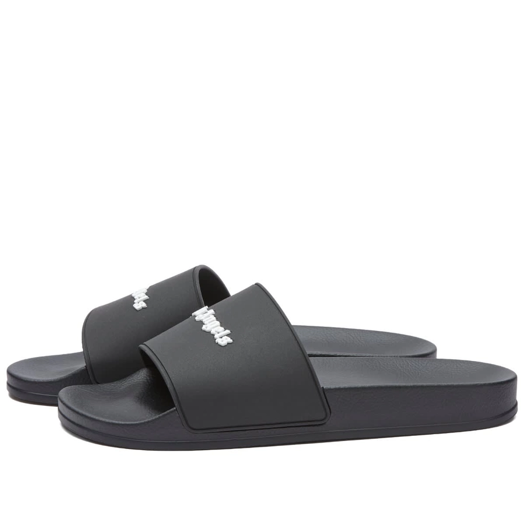 Palm Angels Men's Logo Pool Slider Black